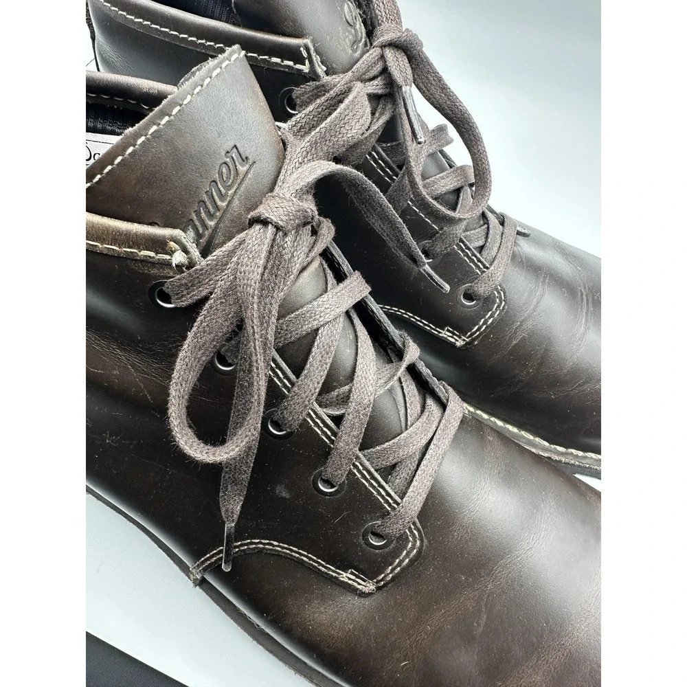 Danner Boots Mens 10.5 Brown‎ Leather Wolf Creek Chukka Vibram Sole Lace Up